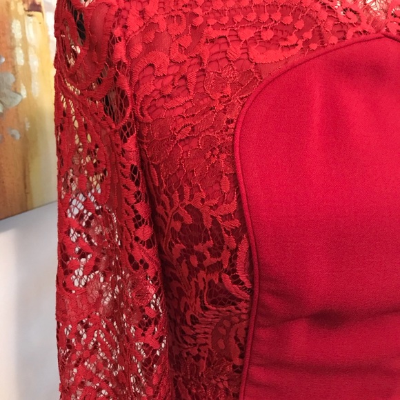 🆕NWT - Red Lace Dress - Picture 3 of 4